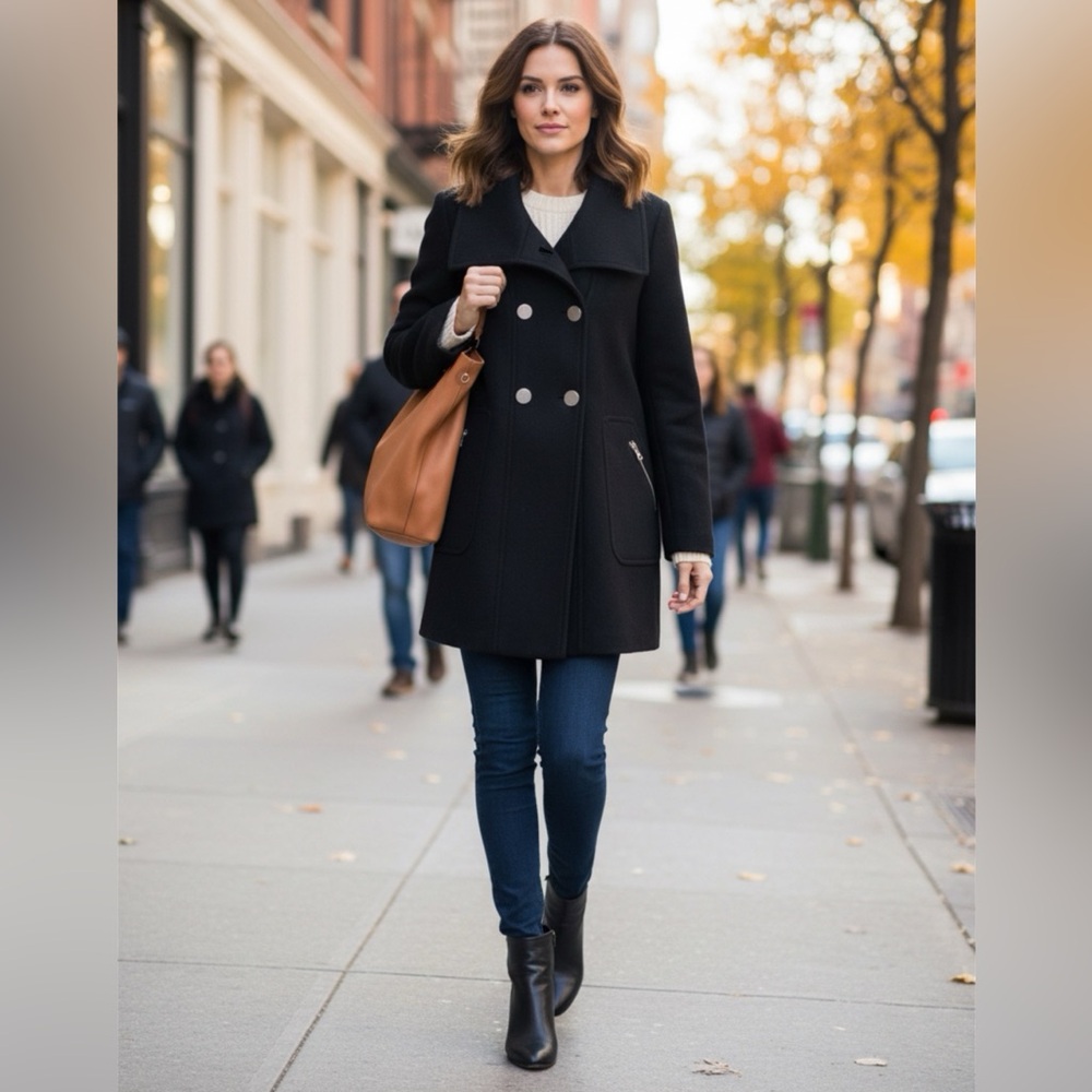 Women’s black pea coat size M by Jessica‎ Simpson